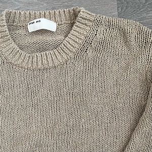 evam eva 100% Silk Crewneck Sweater